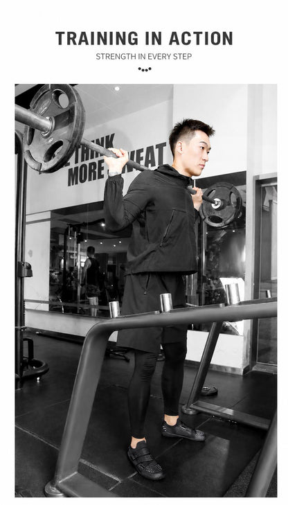 ZP179 black training shoe in gym