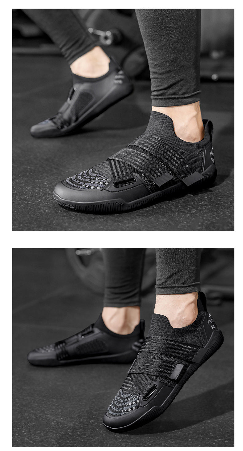 ZP179 black training shoe worn