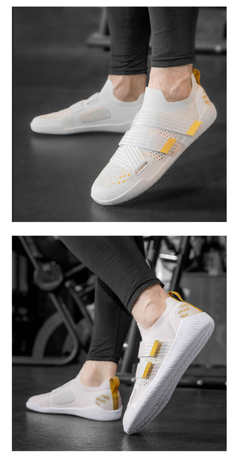 ZP179 white training shoe worn