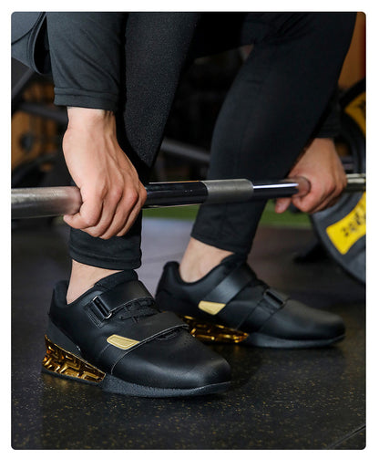 R2318 black gold weightlifting shoe lifting