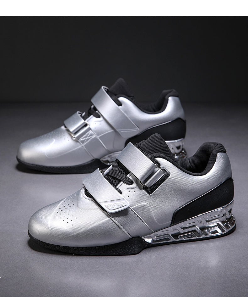 R2318 silver weightlifting shoe product view