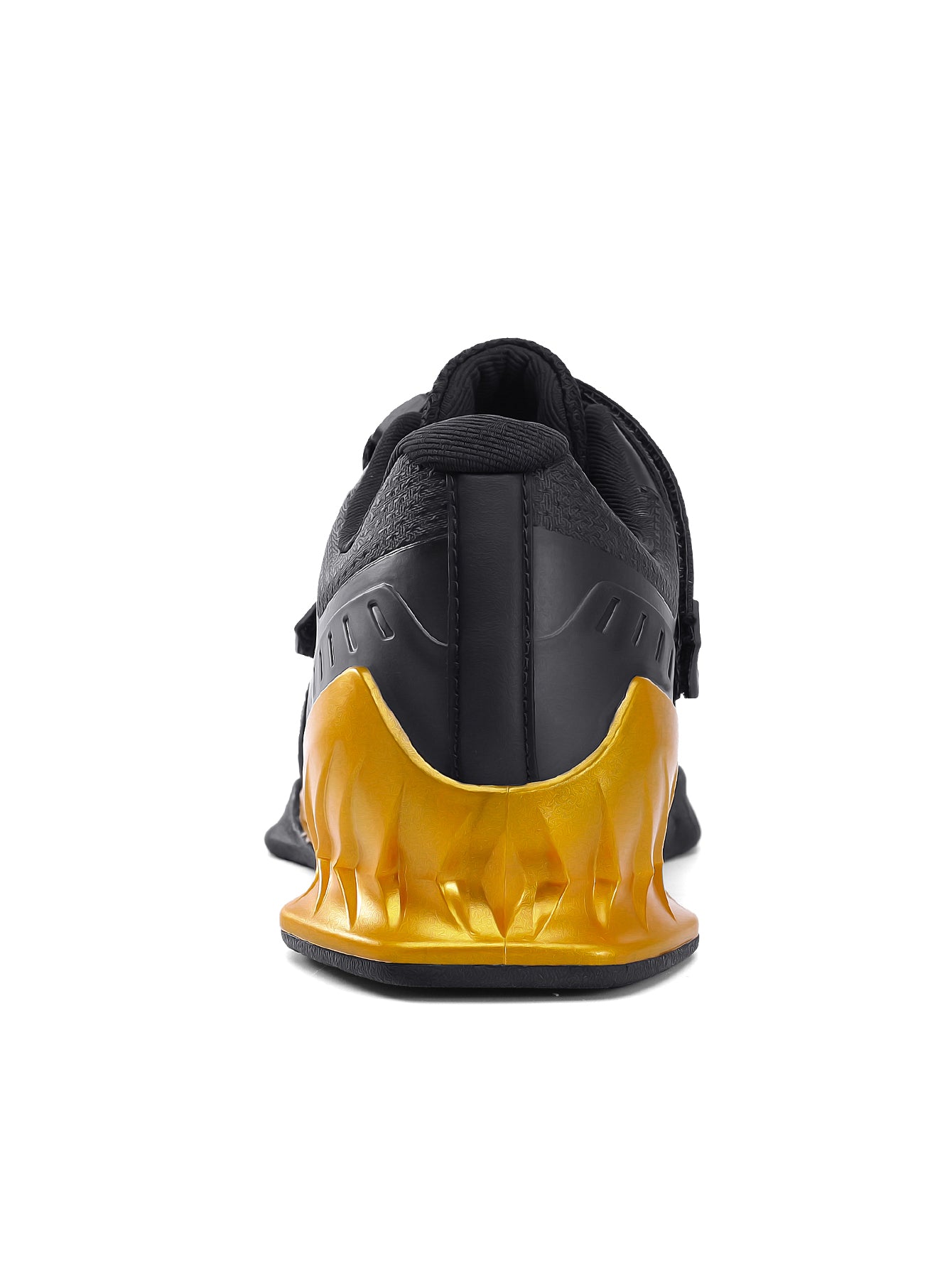 R2478 black gold weightlifting shoe rear view