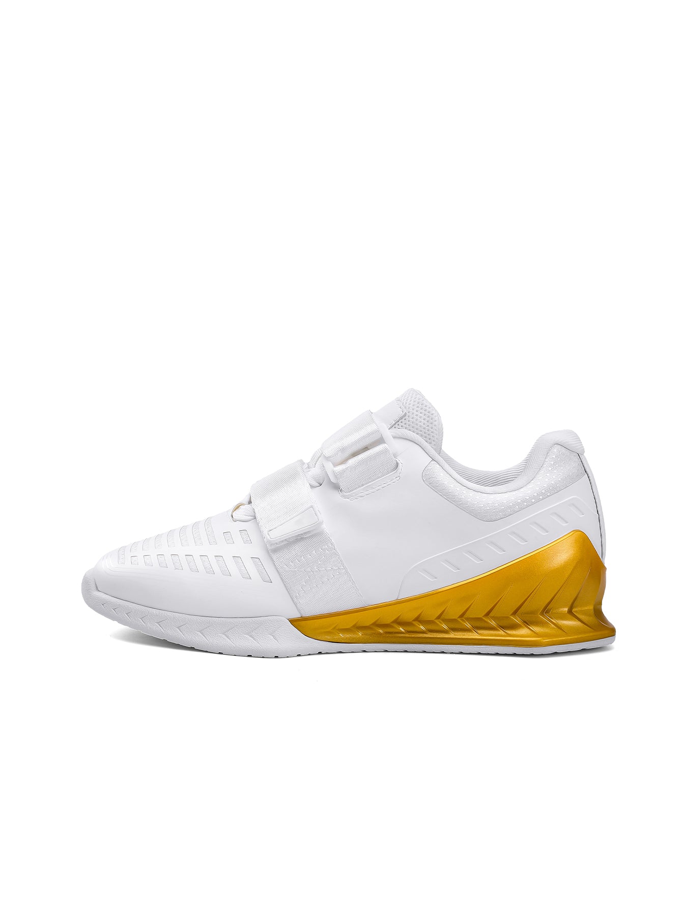 R2478 white gold weightlifting shoe side view