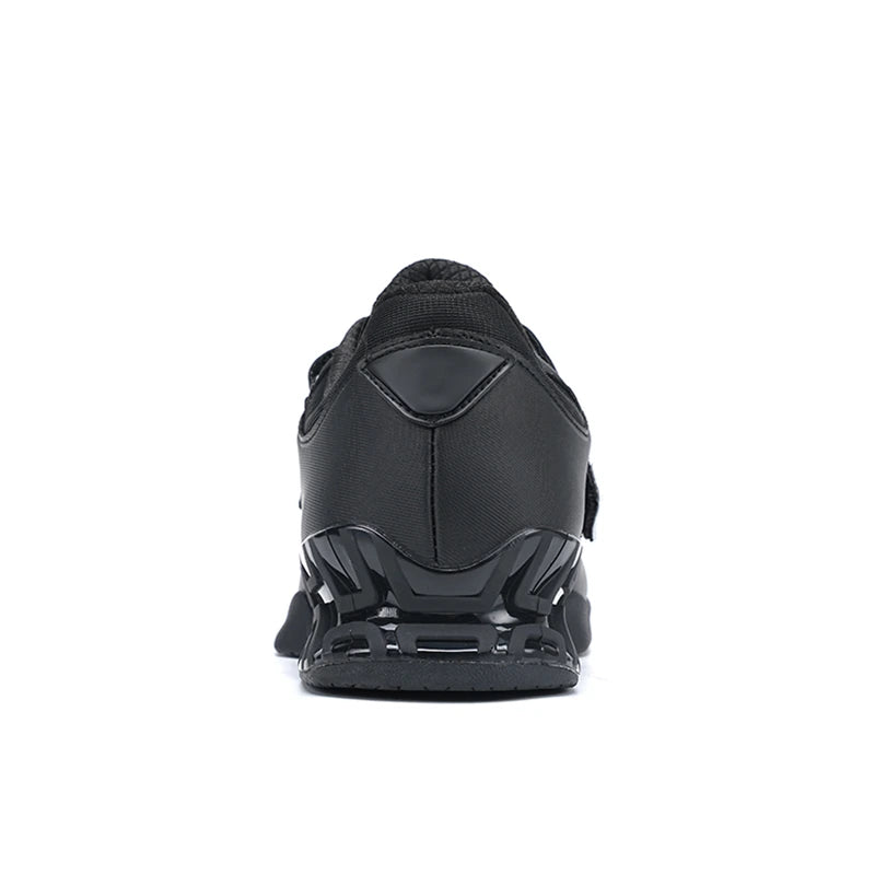 R2588 Black weightlifting shoe angled view